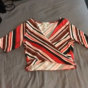 Striped crop top